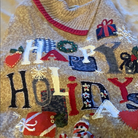 Nice Holiday knit sweater by Tiara great condition - Picture 16 of 16